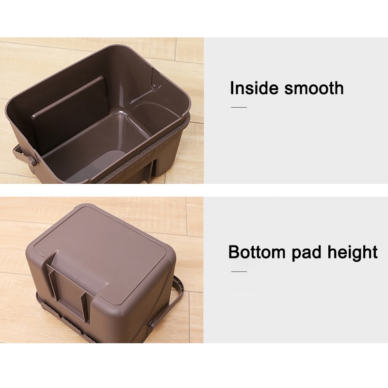 Trash Can Kitchen Wall Mounted Garbage Bin Recycle Compost Bin Bathroom Dustbin LKS99