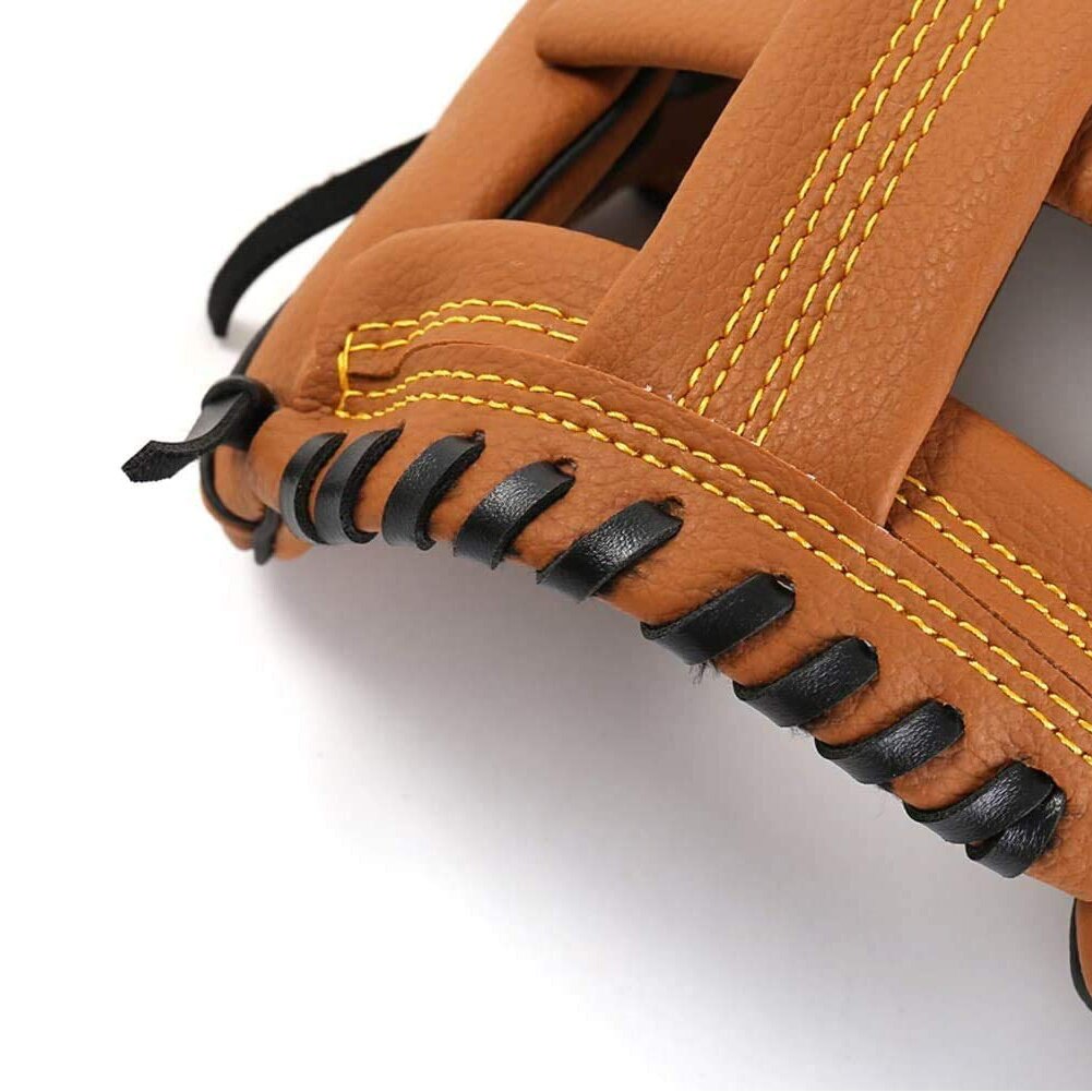 Baseball Catcher Gloves 3 Style Thickening Pitcher Softball Glove With Soft Solid PU Leather For Child Teens Adults Brown