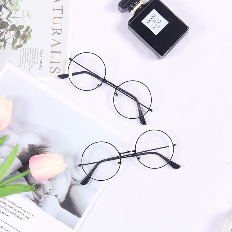 Decoration INS Simple Style Black Frame Glasses for Photos Studio Accessories Photography Props