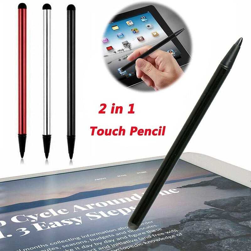 2 in 1 Capacitive Resistive Pen Lightweight Navigation Mobile Phone Pen For Tablet iPad Cell Phone PC Capacitive Touch Pencil