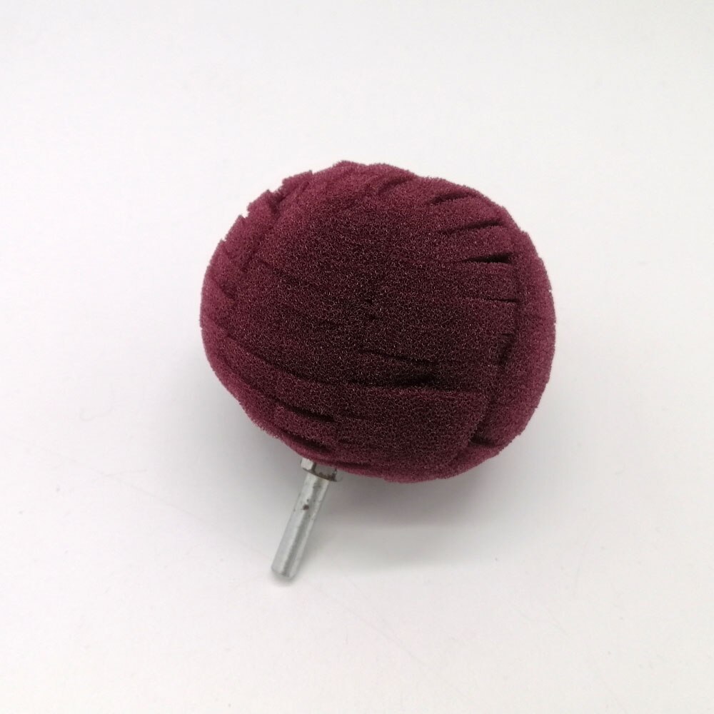 Polish Pad Drill Buffing Pads kits For Polisher Round Sponge For Polishing Machine Polishing Ball Pad For Car Polishing: Maroon 1PC