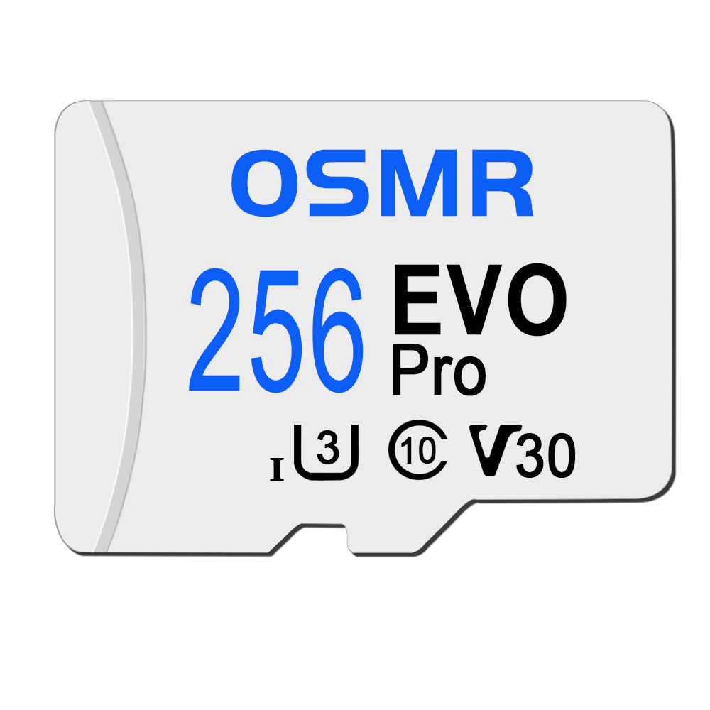 Osmr memory card micro 256/128/64/32gb tf card  a2 u3 class 10 mini tf card  u3 tf card for mobile phone car device computer: 256gb
