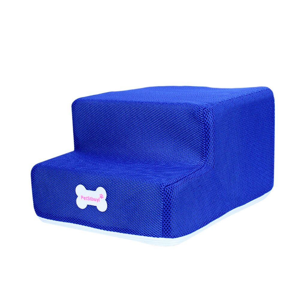 Breathable Mesh Foldable Pet Stairs Detachable Pet Bed Cat Dog Ramp 3 Steps Puppy Dog Non-slip 2 Steps Pet Stairs Dog Access: D