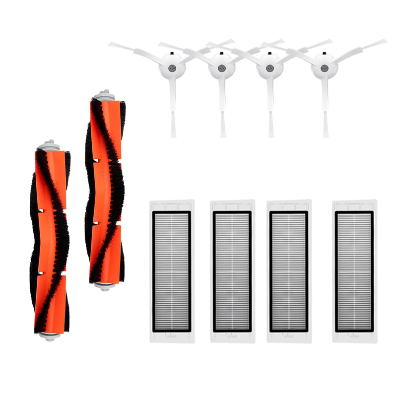 Komplett set robotdelar till xiaomi 1 gen 2 gen 1s gen mi robotdammsugare sdjqr 01rr sdjqr 02rr sdjqr 03rr ( huvudsidoborste hepa-filter)