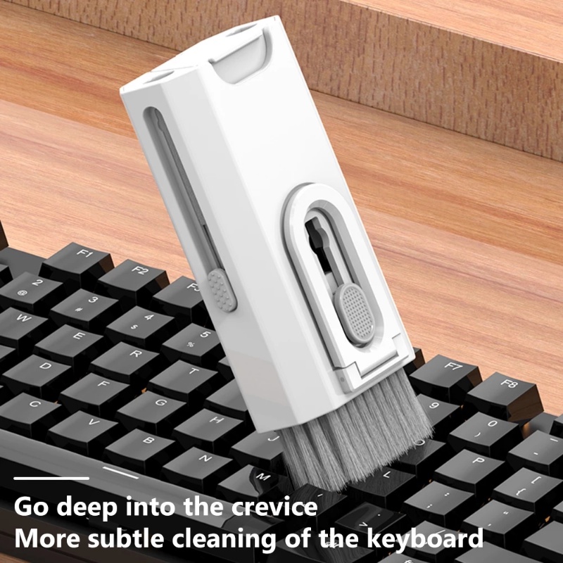 Kit de limpieza 8 en 1, limpiador de teclado de ordenador, juego de cepillos, auriculares, bolígrafo de limpieza para Airpods Pro, herramientas de limpieza, extractor de teclas