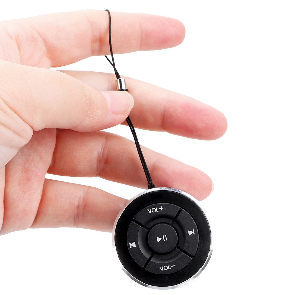 Motorcycle Bike Bluetooth-compatible Media Volume Button Steering Wheel Wireless Remote Controls For IOS Android Phone Tablet