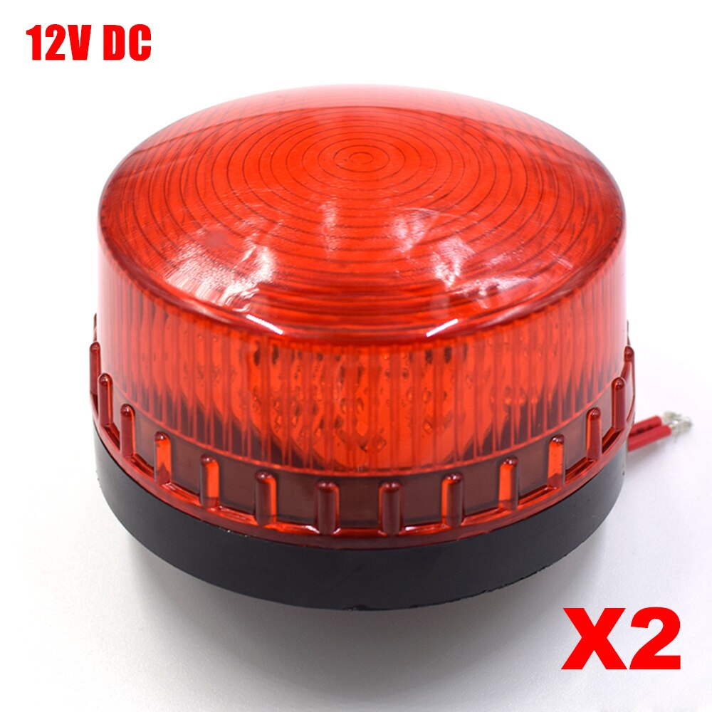 Dc 12V 24V Led Gate Knipperlicht Alarm Lamp Voor Swing Schuifpoort Opener/Slagboom Signaal strobe Knipperende Lamp: 12V DCx2