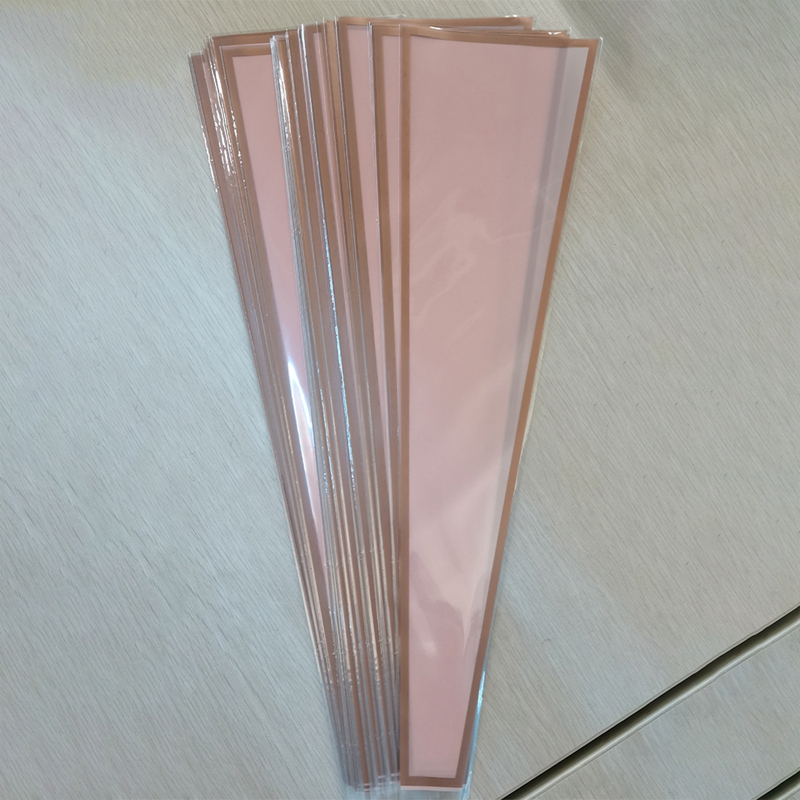 50 Uds. Bolsa para envolver flores con mangas de una sola rosa, bolsas de embalaje para ramo, envoltorios florales de celofán transparente para el Día de San Valentín: Rojo