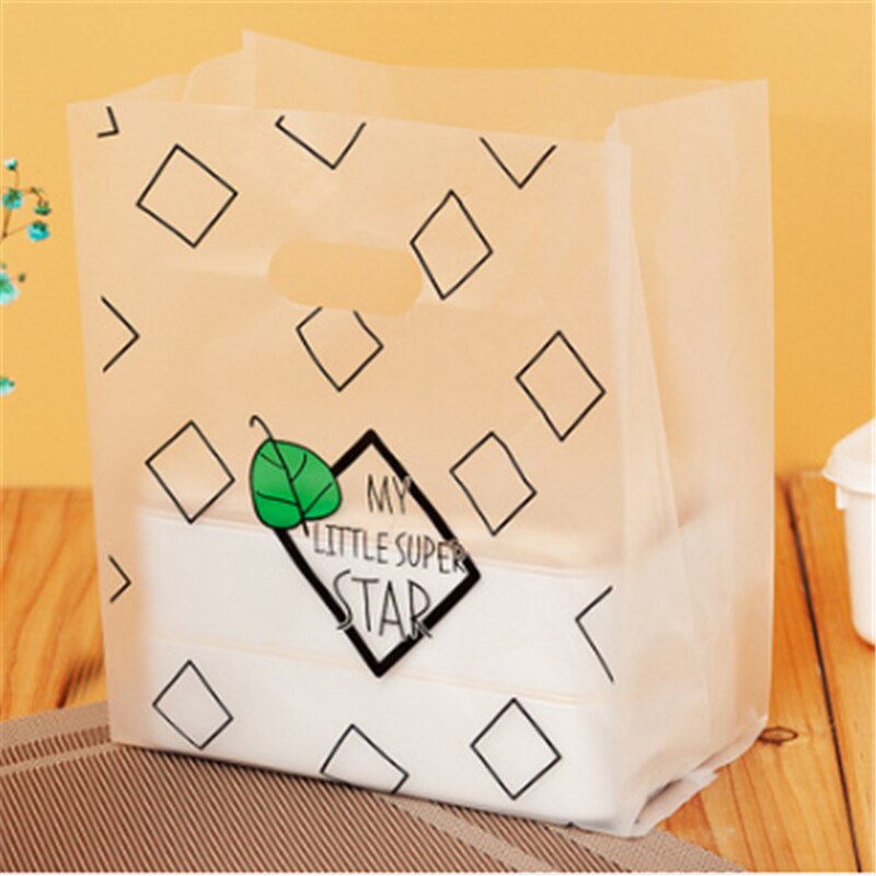 20*30cm engangs plastik emballage bage emballage pose køkken tilbehør dessert takeaway taske køkken gadgets jul: 3 / 20 stk