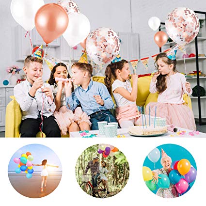 13 buc. 12 inch baloane confetti din aur roz baloane alb din latex decoratiuni pentru petrecerea de nastere copii baby shower globuri aniversare