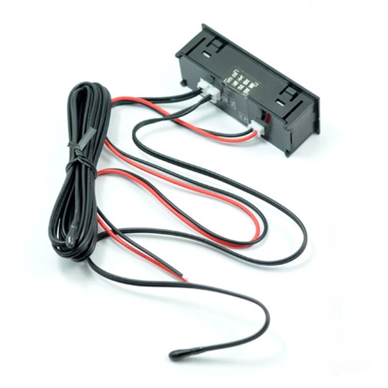 Thermomètre électronique 3 en 1 12V, horloge, voltmètre, écran LCD, affichage numérique LED, réglage de la luminosité, K0AF