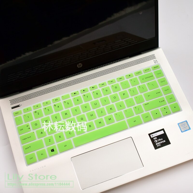 Til hp pavilion  x360 14 tommer tastaturbeskytter hud cover blød 14m-ba011dx 14m-ba013dx x 360 2- i -1 touch screen laptop: Grøn