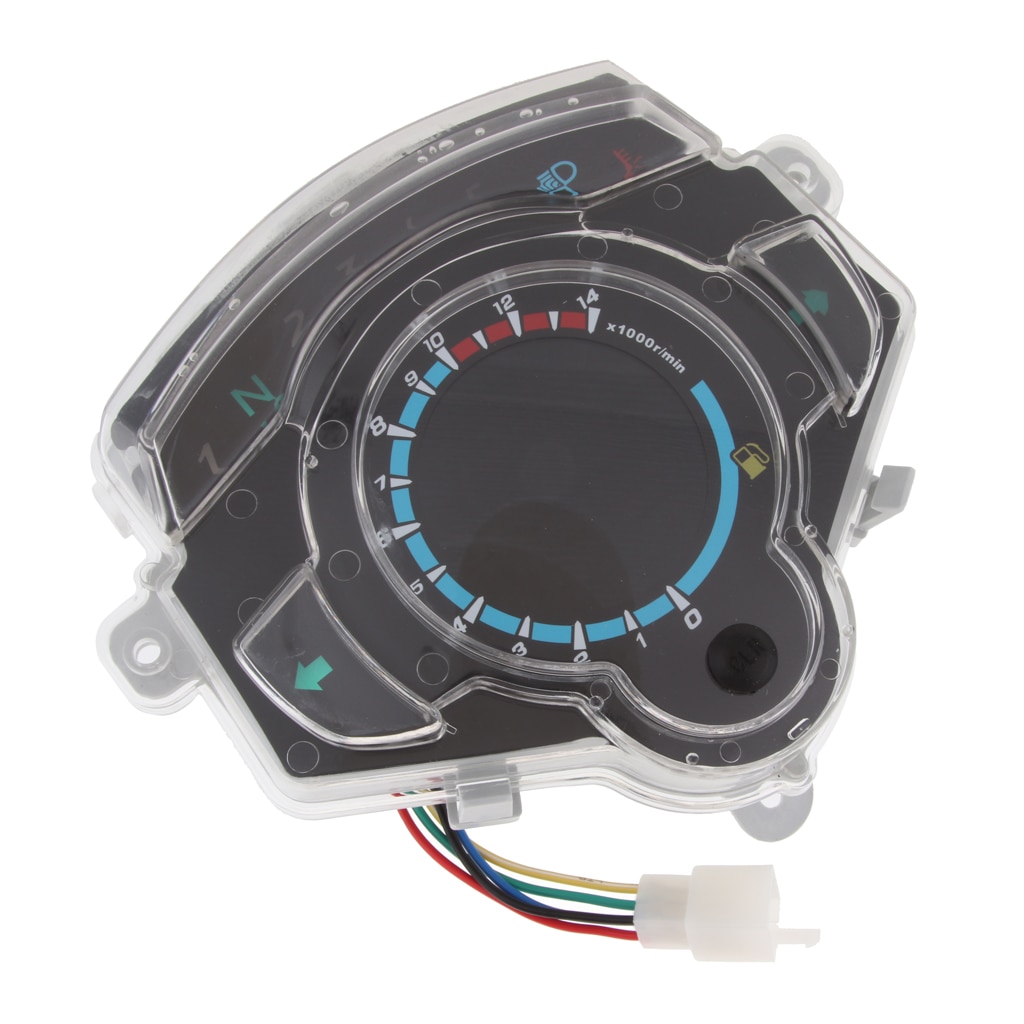 Motorrad LED Tachometer Tachometer Kilometerzähler/Gas Messgerät/Batterie eben Messgerät Montage Für Atv Quad Roller Motorrad Zubehör