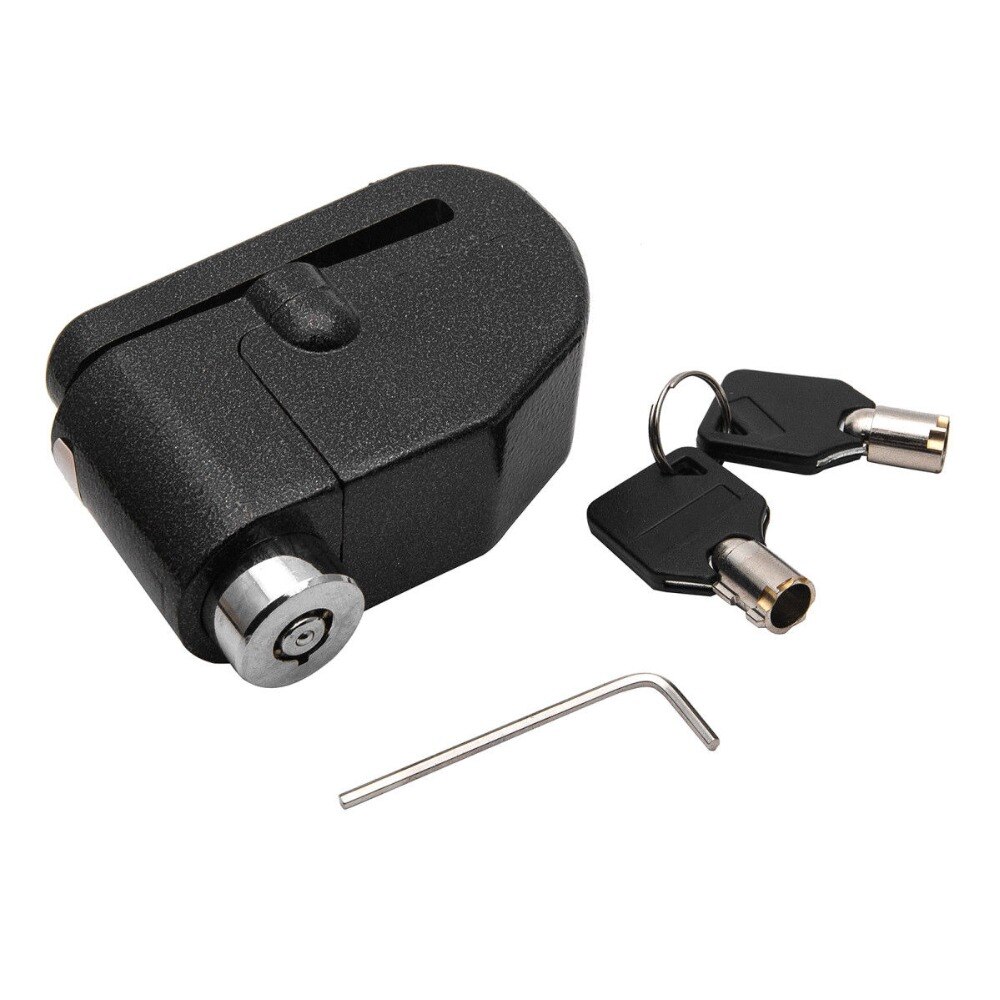 Mini Anti-Diefstal Disc Brake Lock Rvs Universele Motorfiets Geblokkeerd Disc Lock Alarm Motorfiets Veiligheid Accessoires