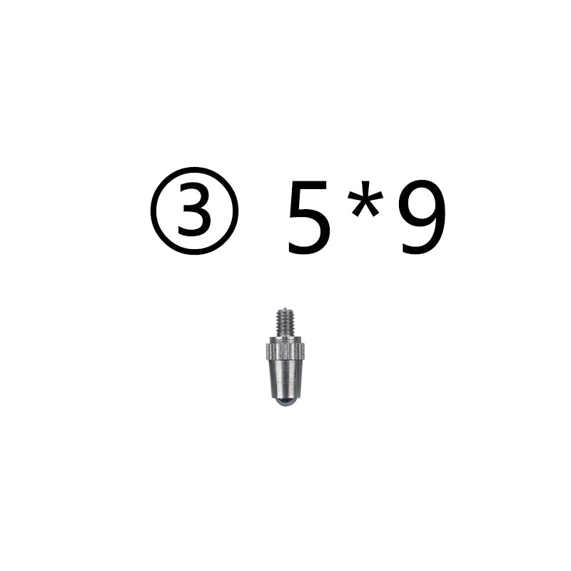 1PC Shaped Probe Dial Test Indicator M2.5 Thread T-type Cone Ball Dial Indicator Contact Point Measuring accessories: Y3