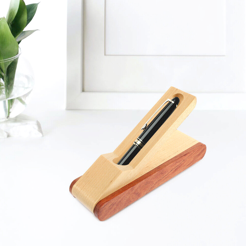 Houten Penhouder Pen Display Etui Rek Organizer Houder Gelpen Balpen Organizer Bureau School Kantoorbenodigdheden