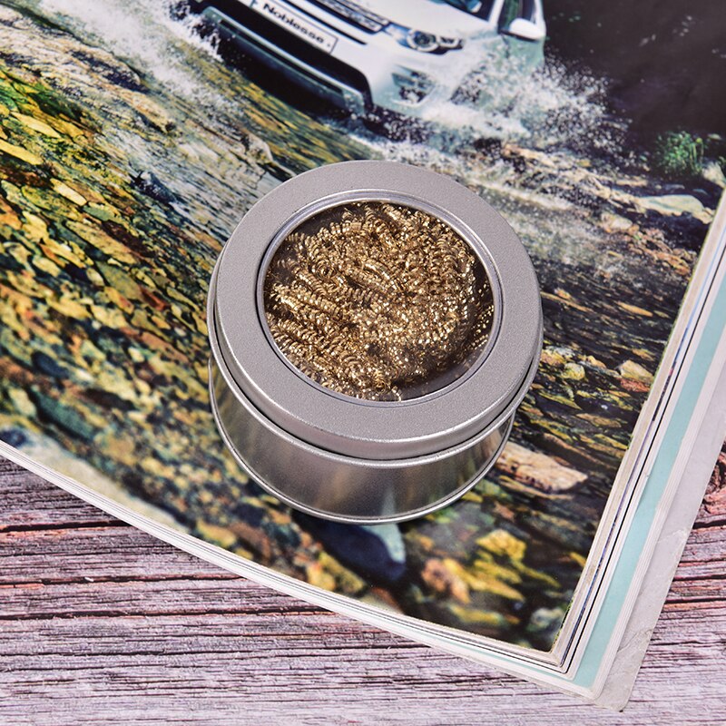 Lassen solderen soldeerboutpuntreiniger reinigen staaldraad sponsballen voor lasgereedschap