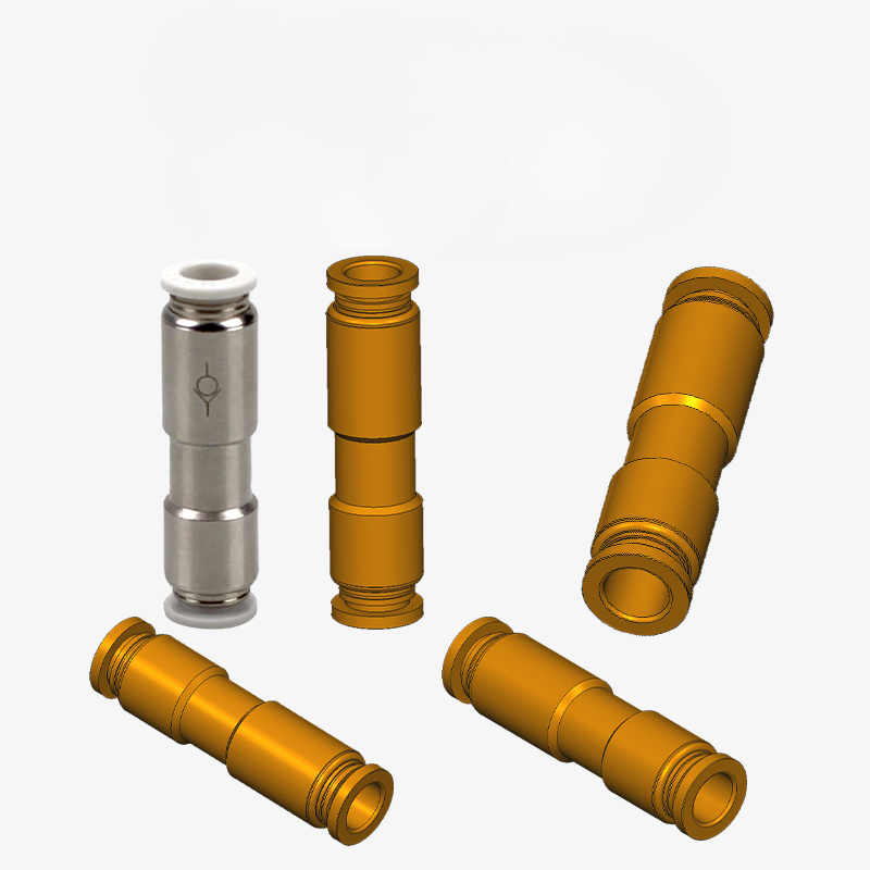 CVPU-4mm 6mm 8mm 10mm 12mm PCVU Pneumatische Push To Connect Fitting Terugslagklep Gemaakt van geheel van metaal
