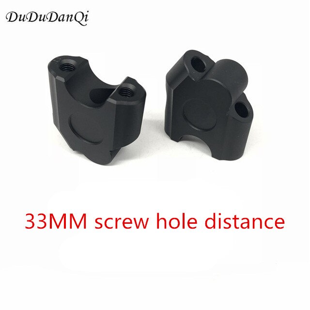 Geanodiseerd 2 Inch Draaibare Motorfiets Stuur Riser Voor 7/8 "22Mm Vet Stuur Klem Universele: 33MM BLACK