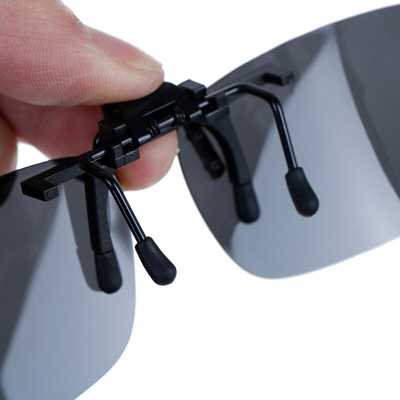 Nowy 1 szt. Clip-on spolaryzowane okulary przeciwsłoneczne Night Vision Flip-up okulary do jazdy w dzień