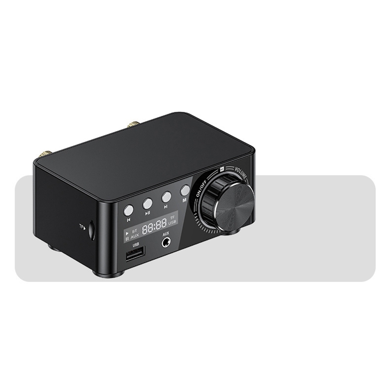 50W X 2 Mini Klasse D Stereo Bluetooth 5.0 Versterker TPA3116 Tf 3.5 Mm Usb Input Hifi O Huis amp Voor Mobiele/Computer/Laptop