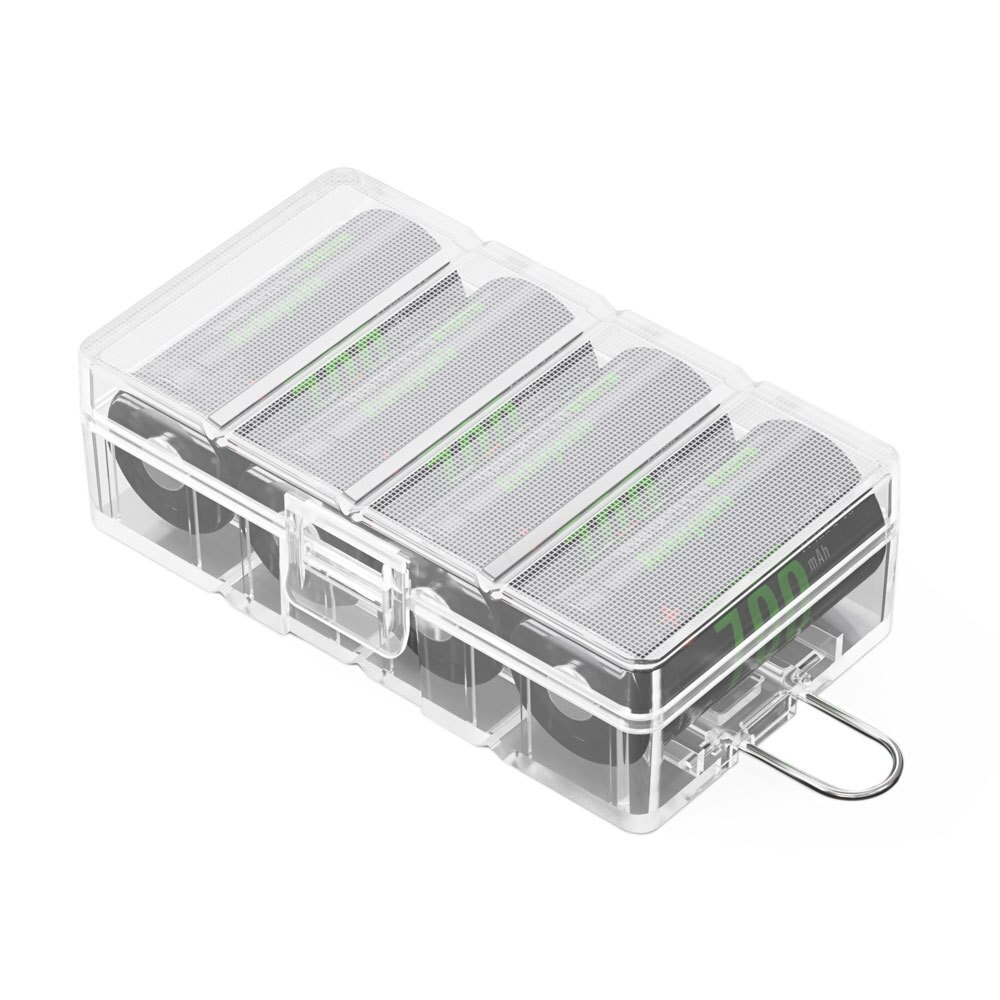 4 Slots RCR123 CR123A 16340 Batterij Opbergdozen Case Transparant Hard Plastic Voor 4 Stuks 16340 Batterij Houder Container Box
