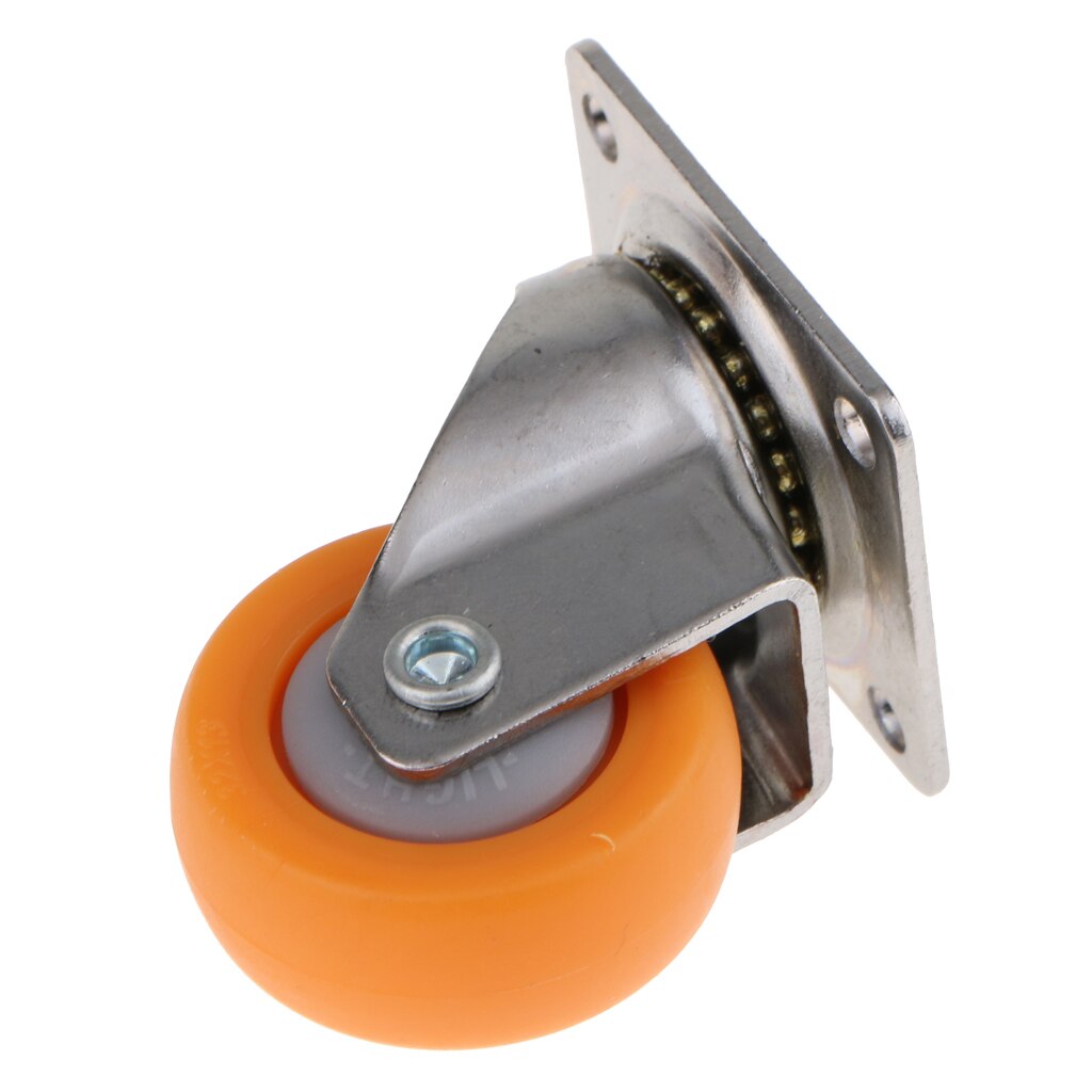 1 pc nylon svingbare hjul platehjul for sofamøbler kraftige hjul
