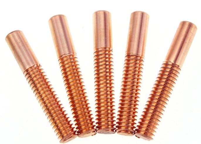 5pcs M4*40*60mm Right-handed Tungsten Copper Thread Electrode Spark Discharge Electrode