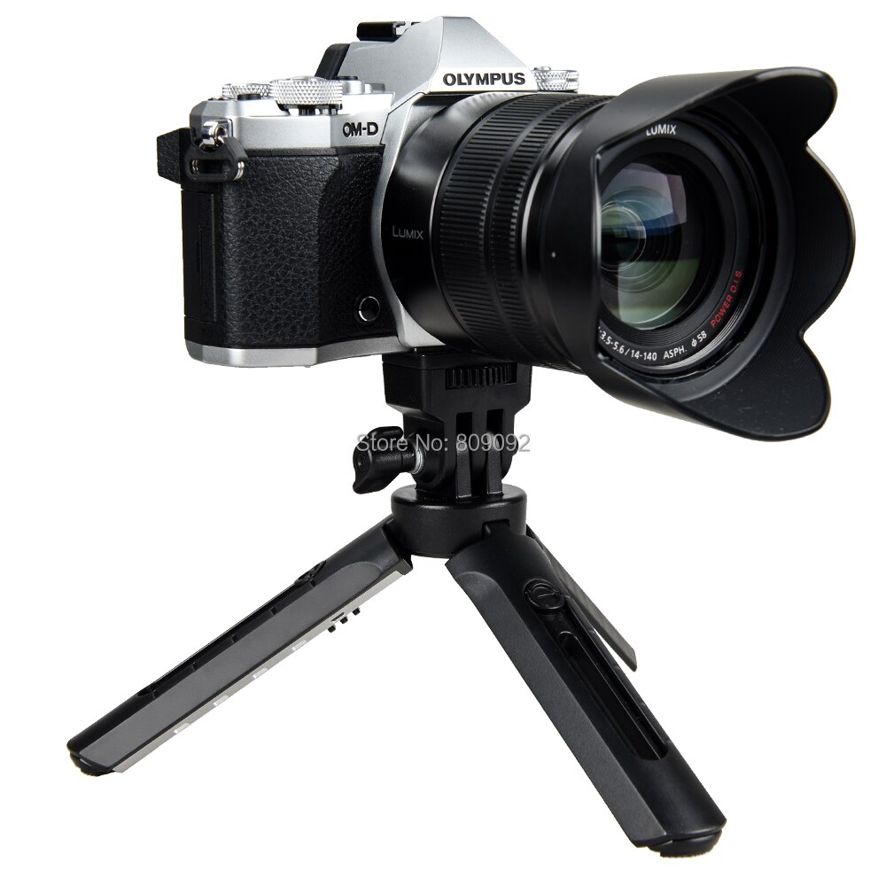 MT01 Mini Tripod Folding Tabletop Stand Portable Camera w/1/4" Mounting Screw 5 Levels for Godox AD200 Godox A1 Flash DSLR/ DV