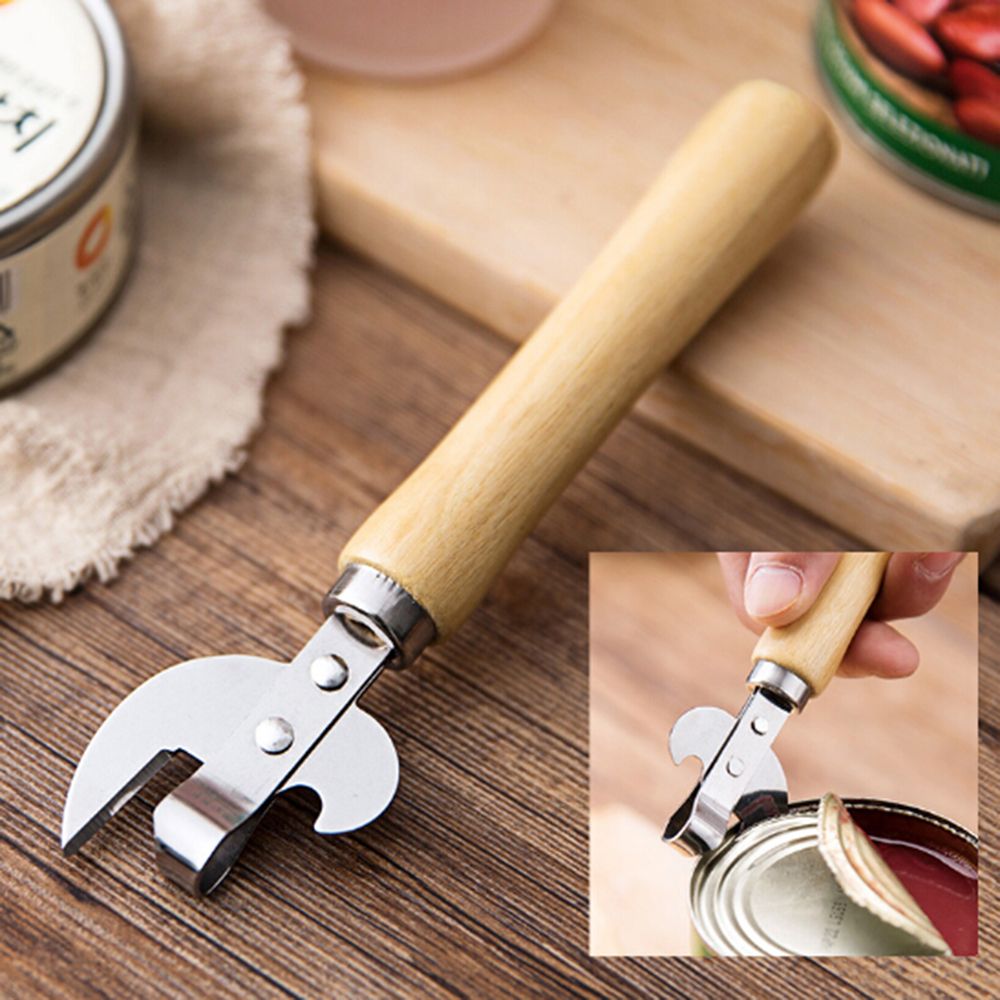 Manual Metal Can Opener Side Cut Stainless Steel Bottle Opener Kitchen Tools Kitchen Tool Safety Hand-actuated