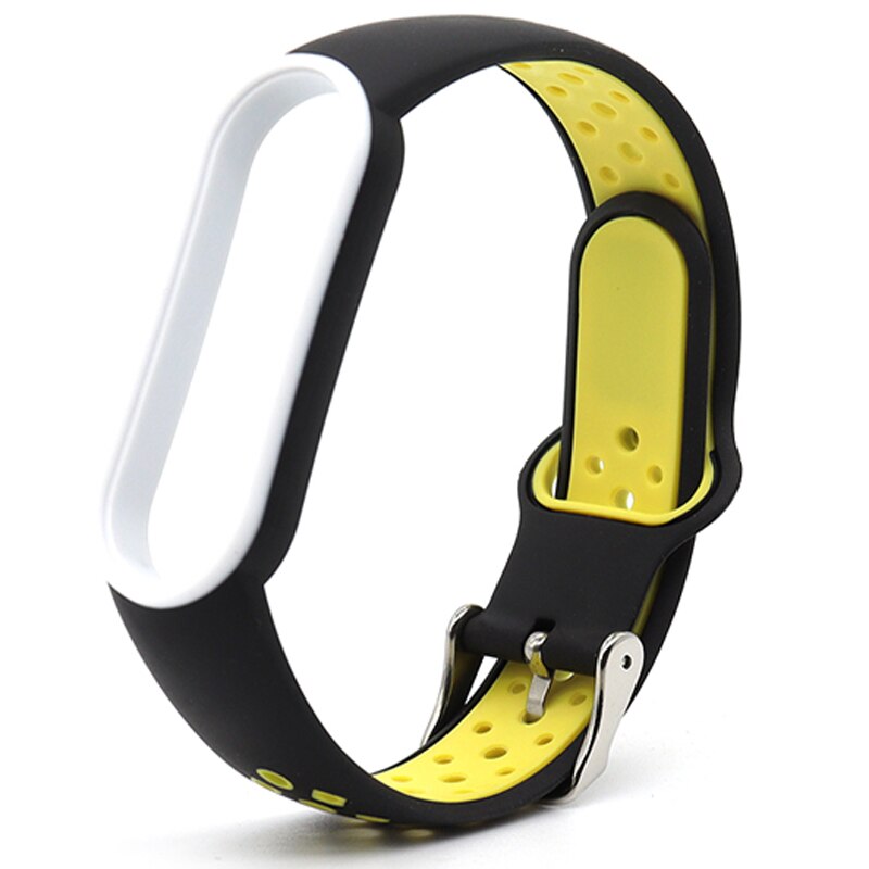 Para Xiaomi Mi Band 5 4 3 6 Correa de doble Color pulsera de silicona reemplazo para Xiaomi Band 4 MiBand 3 5 6 correas de banda