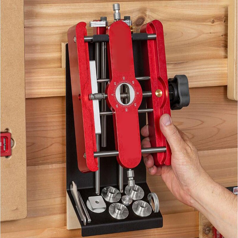 Precision Mortising Jig Loose Tenon Joinery Jig 2 In 1 Punch Locator Doweling Jig Connector Fastener Woodworking Tool Punch Tool
