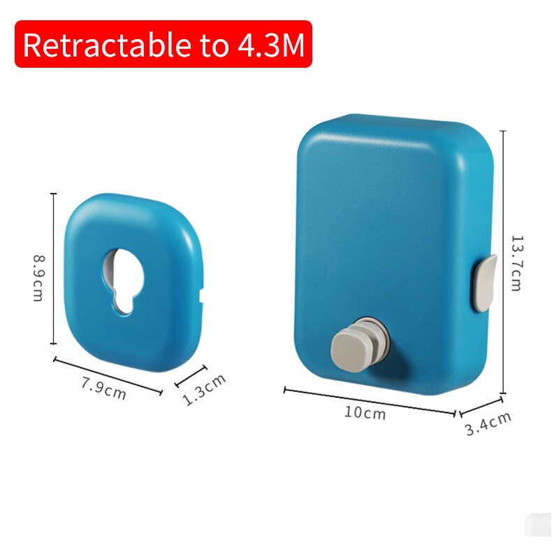 Retractable Clothesline Outdoor Indoor Balcony Clothes Drying Rack Rope Telescopic Stainless String Invisible Clothesline Dryer