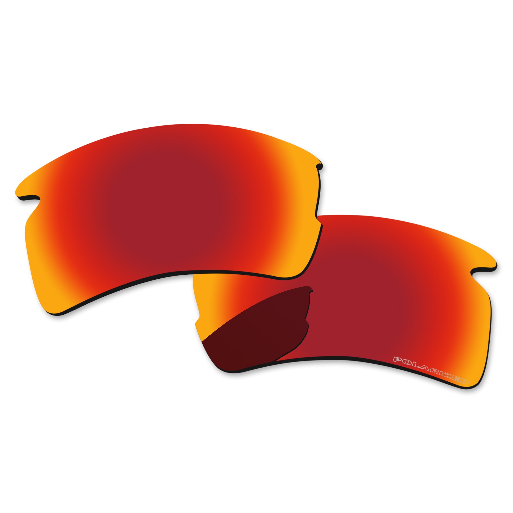Alphax Replacement Lenses for Bose Tempo Sunglasses Polarized - Multiple Options: Red with Etch