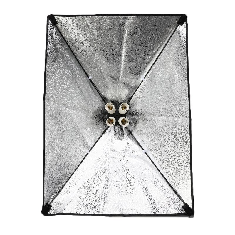 Photo Studio Equipment Soft Box Kit 50x70cm Softbox Photo Box + Four-capped Lamp Holder Lighting for Photographic
