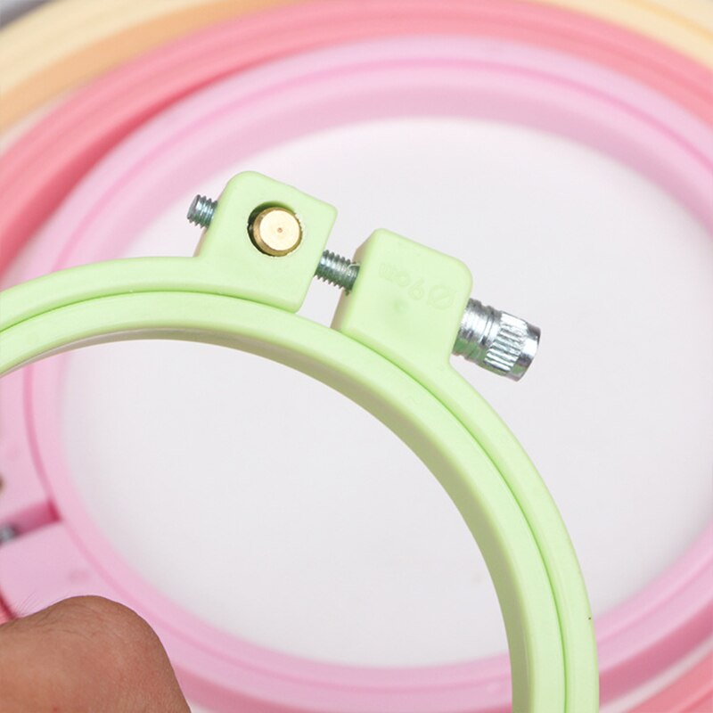 Needlework Plastic Cross stitch Kit DIY Cross Stitc Handmade Crafts Embroidered Hoop Circles Needwork Tool