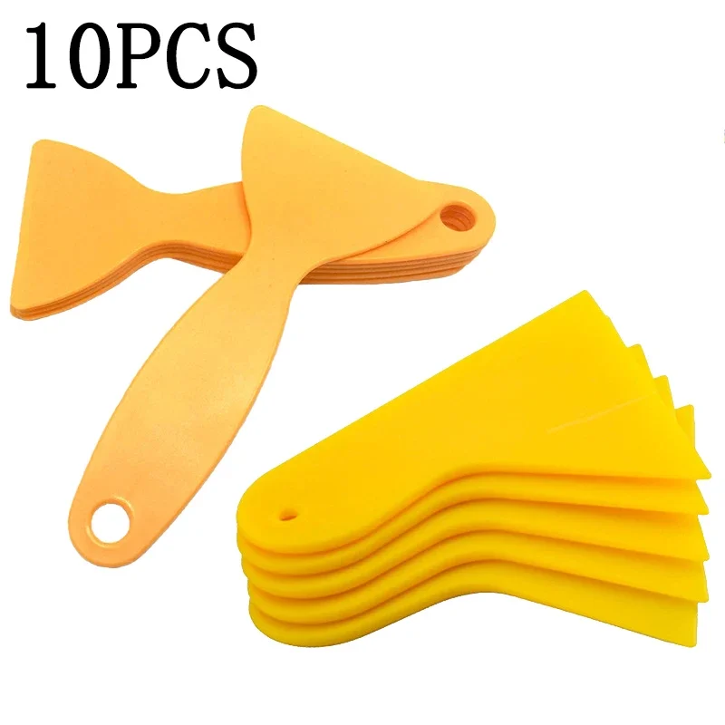 Auto Schoonmaken Tool Plastic Schraper Venster Voorruit Sneeuwschuiver Glas Water Lijm Verwijderen Ruitenwisser Zuigmond Mes Auto Wassen Gereedschap: WHITE