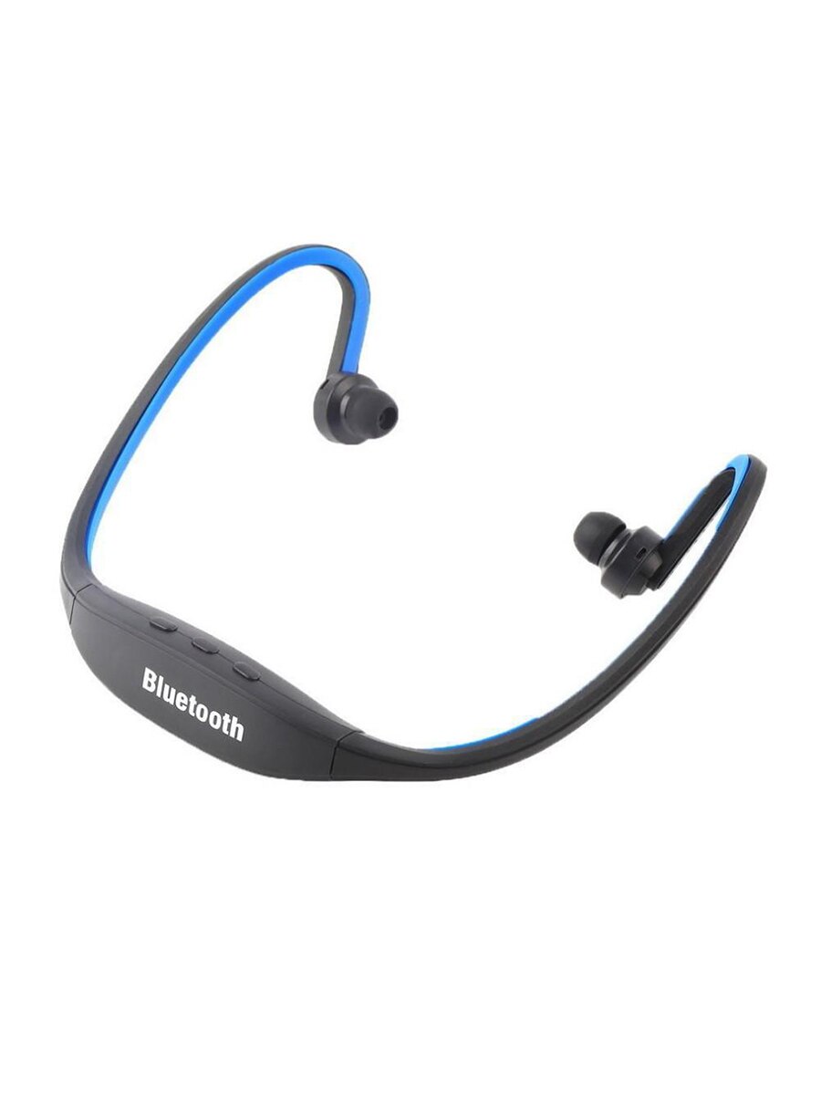 Kebidu bluetooth hörlurar trådlös stereo utomhus löparhörlurar headset med mikrofon för iphone för samsung för sport: Blå