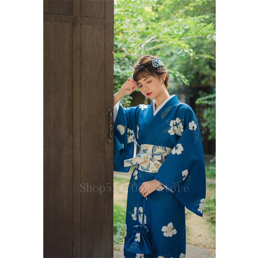 Japanse traditionele kimono riem retro harajuku kanagawa bloemenprint tailleband etnische cummerbunds vrouw yukata strik obi