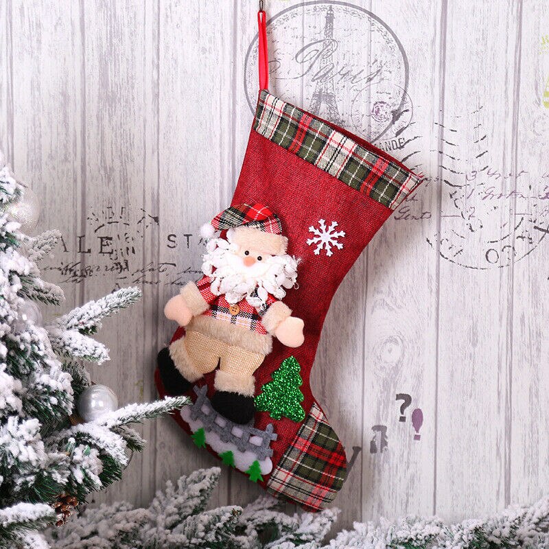 Jongen meisje Unisex Kerst Kids Candy Tassen Kerstman Sneeuwpop Elanden Opslag Xmas Decor candy cookie pack: 1