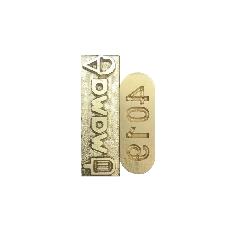 LOGO Stamp mold for Leather Foil embossing Dies Stamping Digital Alphabet For Leather Stamp DIY Mould copper bronzing die