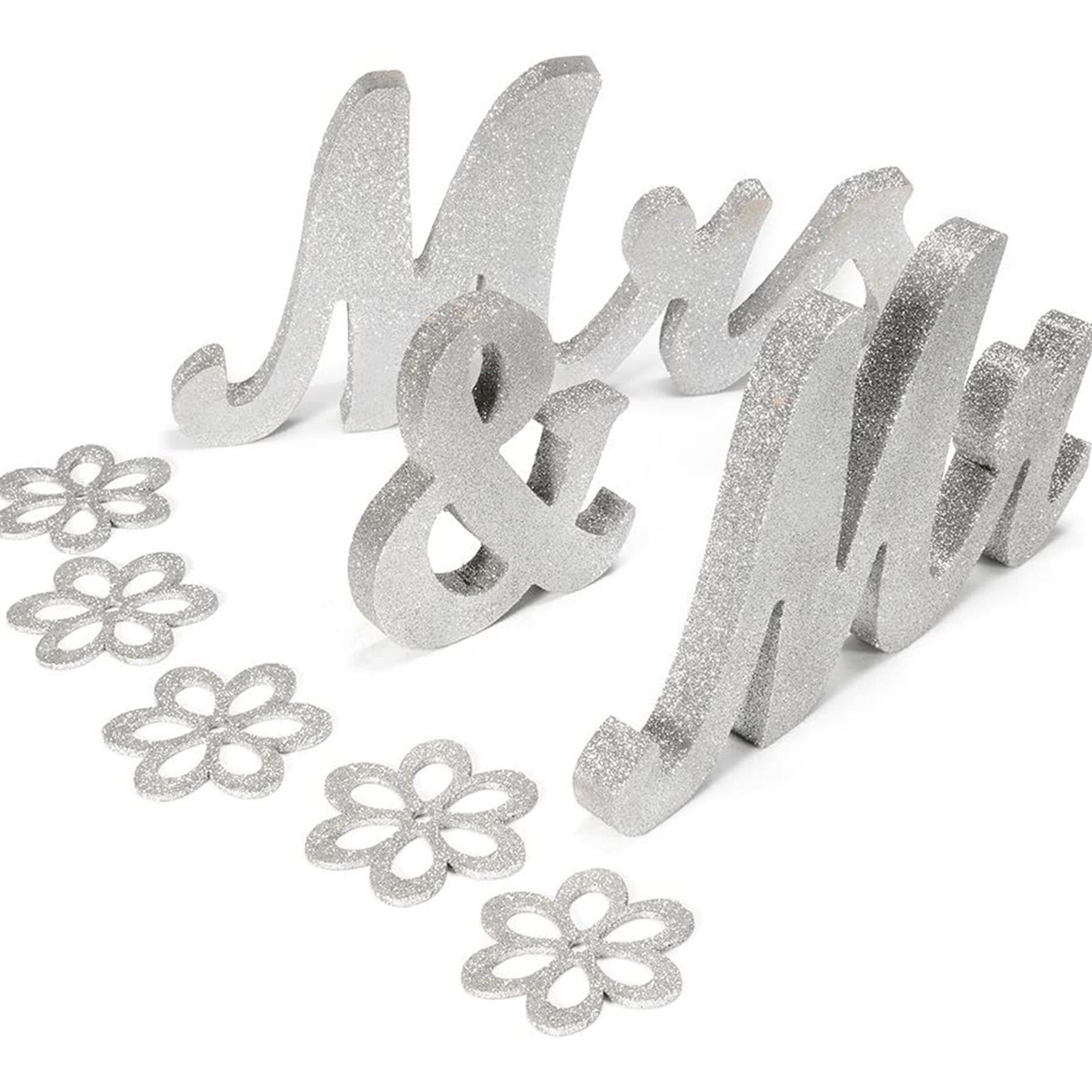 Panneaux de mariage en bois or MR &amp; MRS, 2 pièces/ensemble, chiffres de Table de mariage en bois doré, lettres de décoration pour la saint-valentin