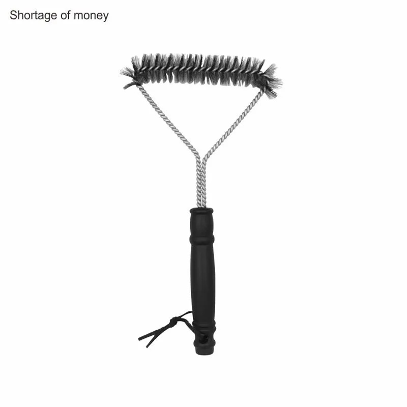Outdoor BBQ Cleaning Brush Steel Wire Grill Cleaner Tool for Barbecue Grill Oven Mesh Cleaning Brush Kitchen Home Goods: VIOLET/紫罗兰