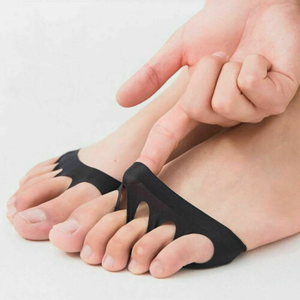 Newly Women Five-finger Socks High Heels Forefoot Half Palms Invisible Socks Shallow Port On-slip Open Toe Socks