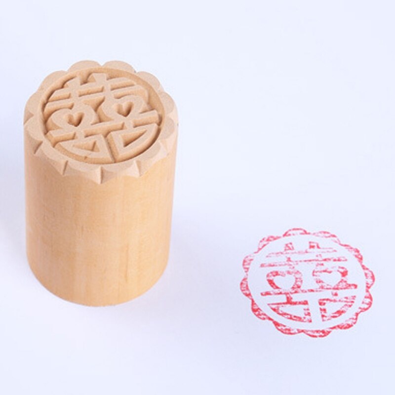 Wooden Cookie Embossing Stamp Set Dessert Stamp DIY Baking Pastry Decoration Mold Cake Tools Kitchen Bakery Accessories: 4