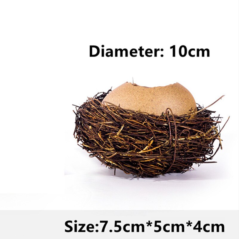Moderne Eenvoudige Keramische Ambachten Persoonlijkheid Creatieve Dessert Kom Hydrocultuur Ei Shell Struisvogel Ei Vaas Woondecoratie: 04 / 3pcs