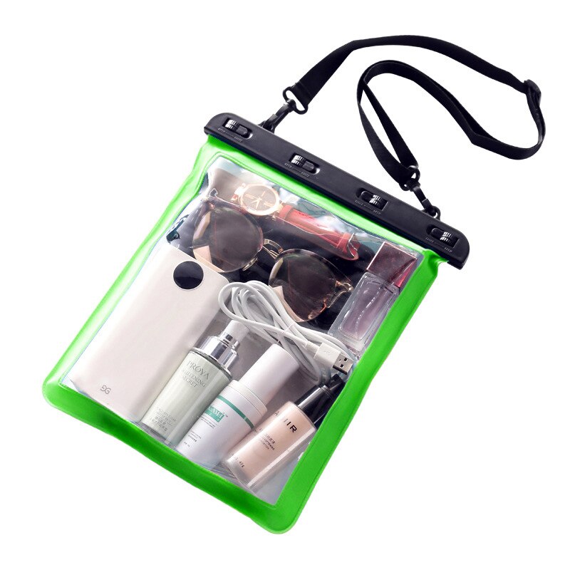 Bolsa de natación grande para teléfono móvil, funda impermeable para nadar, bucear, usar en la playa, iPhone 10, Huawei P40