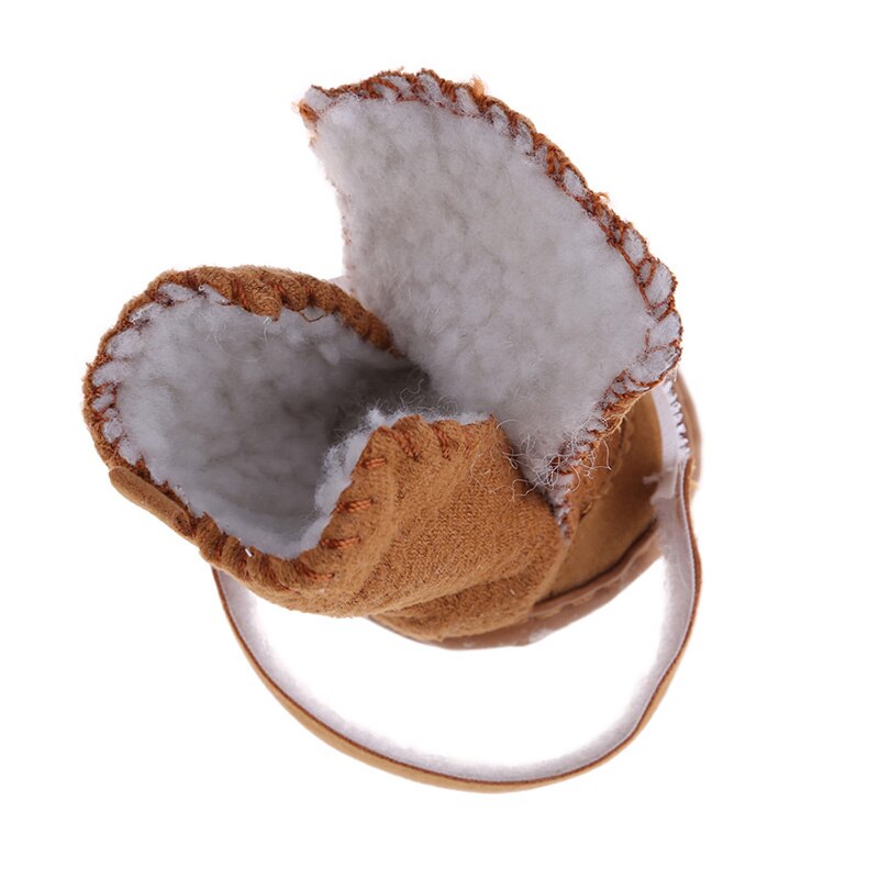 4Pcs/Set Winter Warm Shoes for Dogs Warming Cotton Plush Boots Snow Walking Cotton Blend Puppy Cats Sneakers Pet Supplies