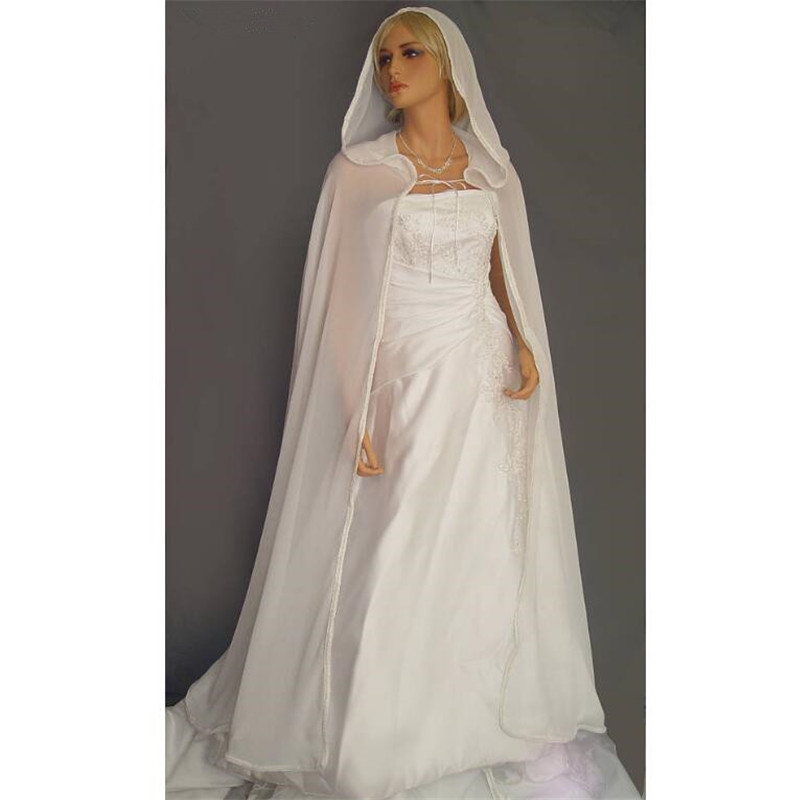 Bruiloft Mantel Bolero Vrouwen Vintage Bridal Capes Cap Jas Lange Chiffon chaqueta kap Bruiloft Accessoires capa abiti da cerimonia