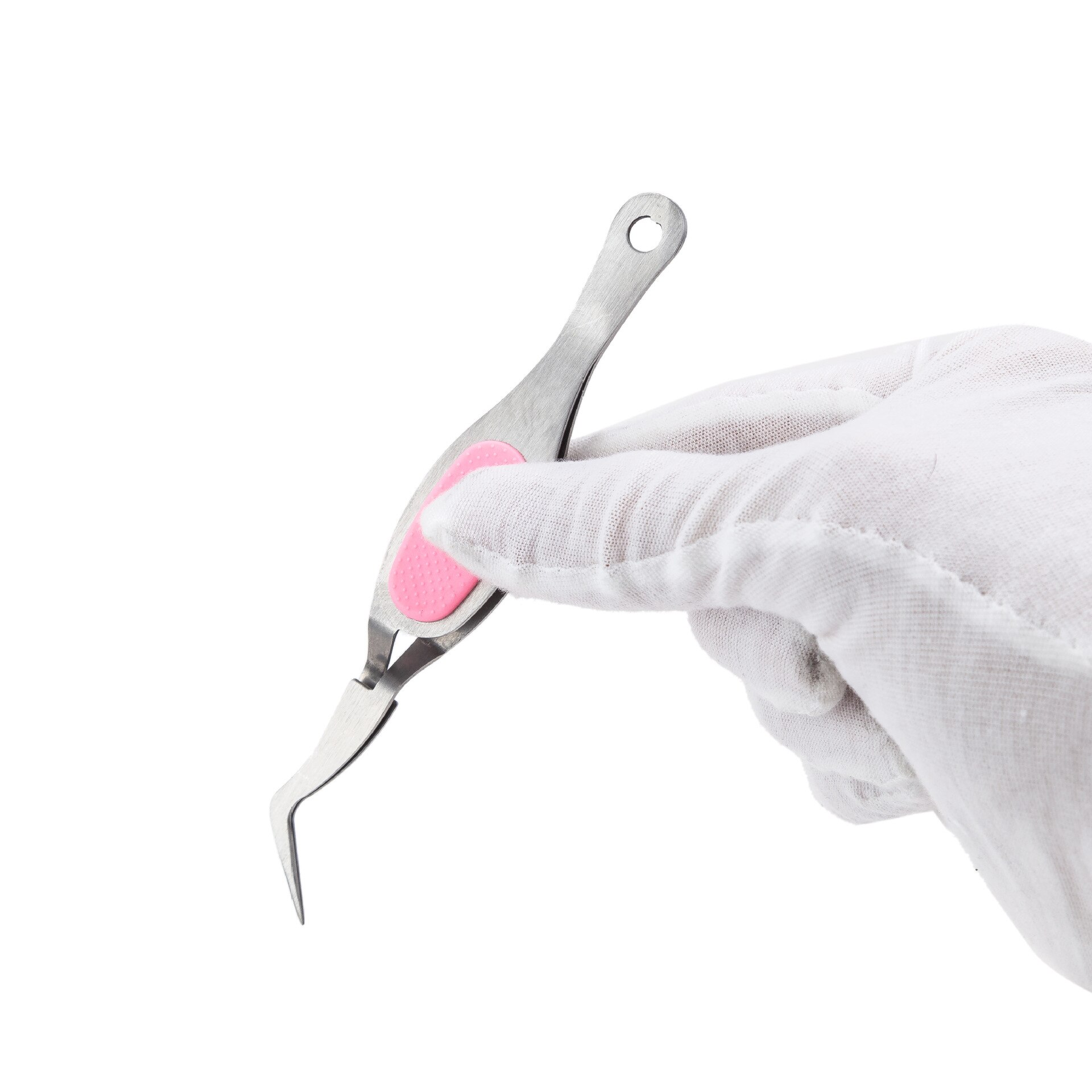 Pinzas de precisión de agarre inverso, herramientas de manicura, trabajo de laboratorio electrónico, de acero inoxidable